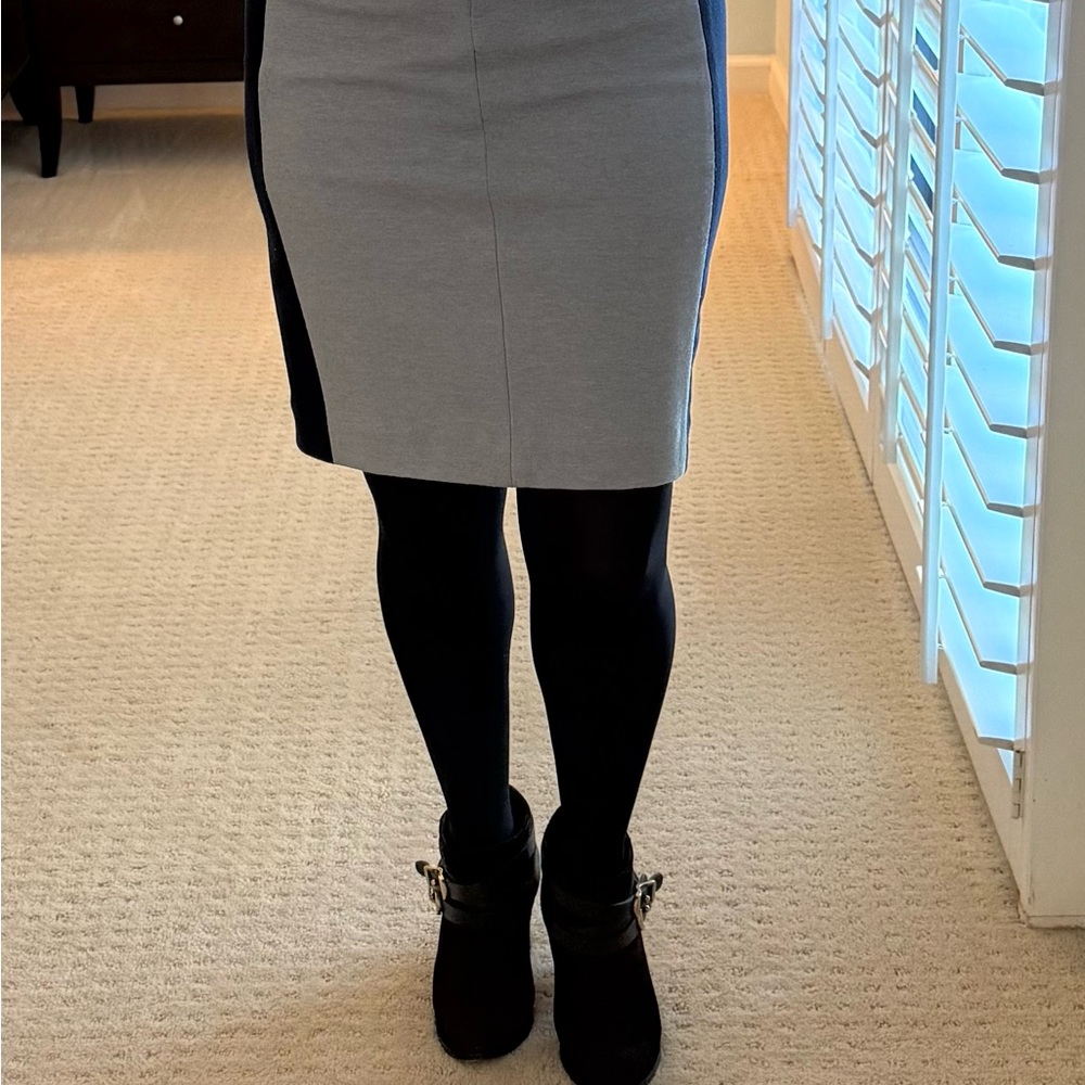 Club Monaco Two-Tone Pencil Skirt